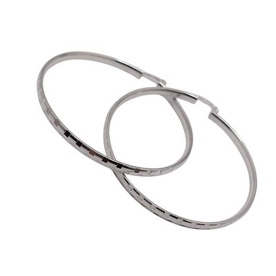 ARRACADA GRECAS 6.5 CM, PLATA .925