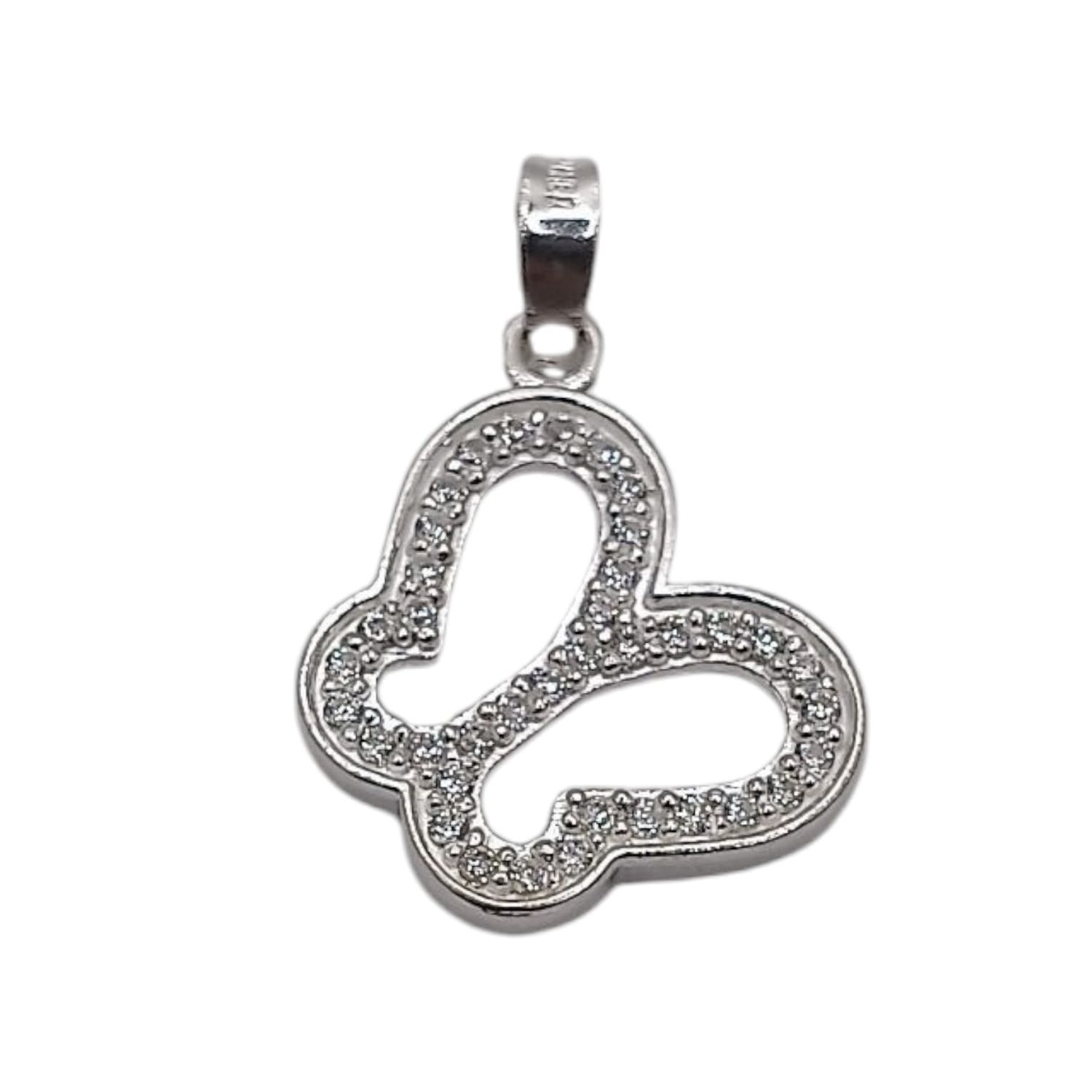 MARIPOSA MICROPAVE 2. CM PLATA .925