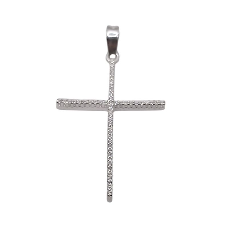 CRUZ MICROPAVE  5  CM PLATA .925