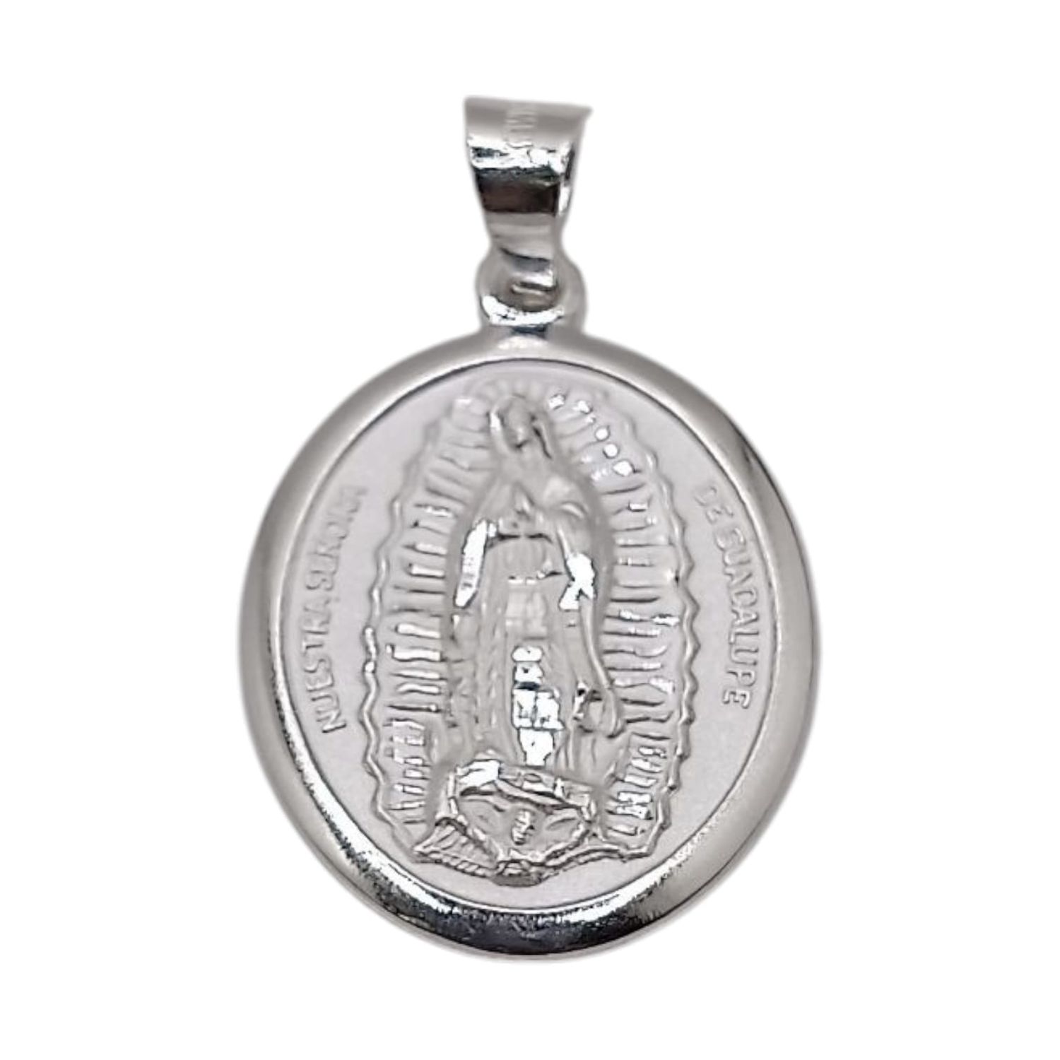 MEDALLA VIRGEN  DE GPE 3 CM PLATA .925