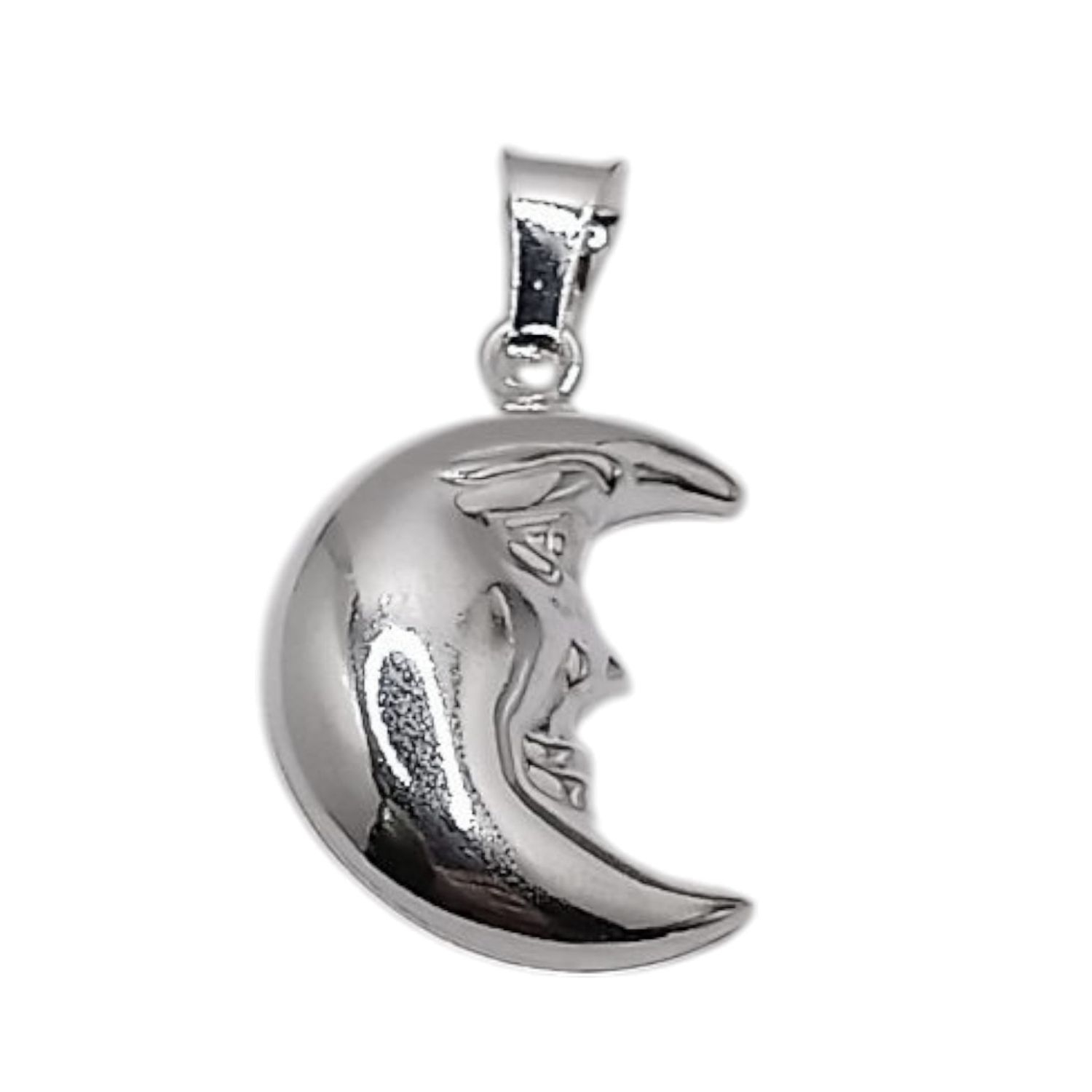 DIJE LUNA 2.8 CM PLATA .925