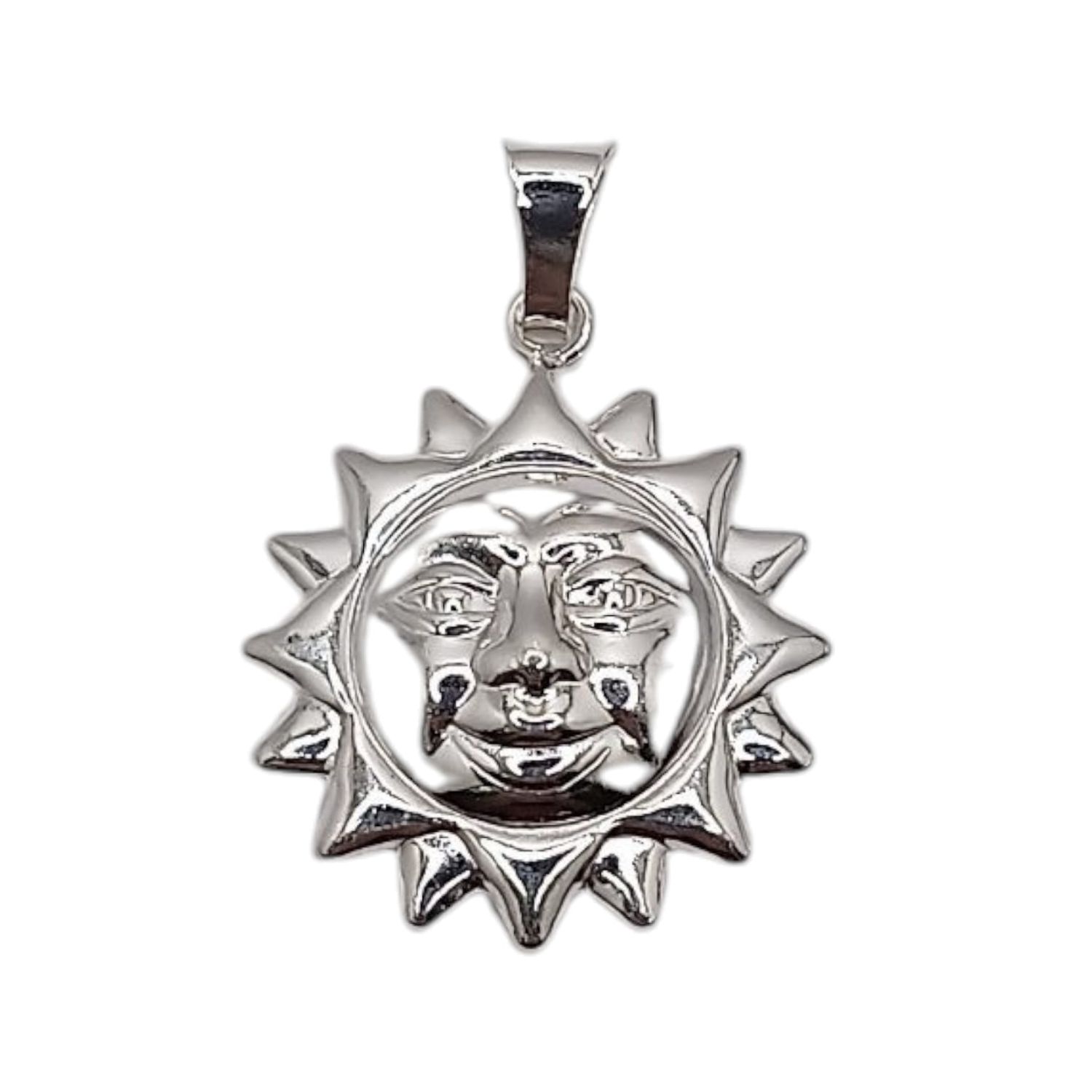 DIJE SOL GDE 4 CM PLATA .925
