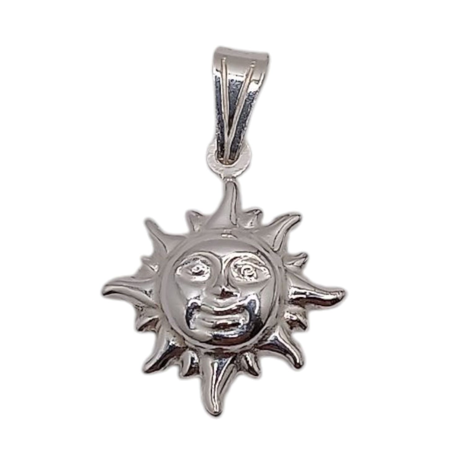 DIJE SOL 2 CM PLATA .925