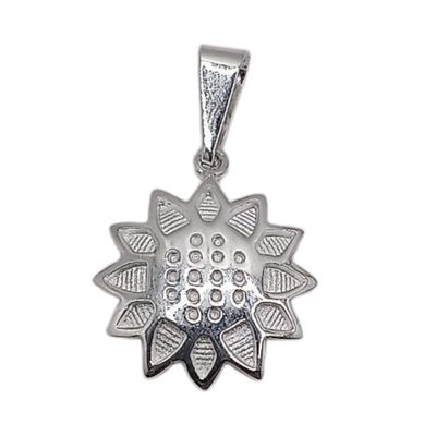 DIJE GIRASOL  2 CM PLATA .925
