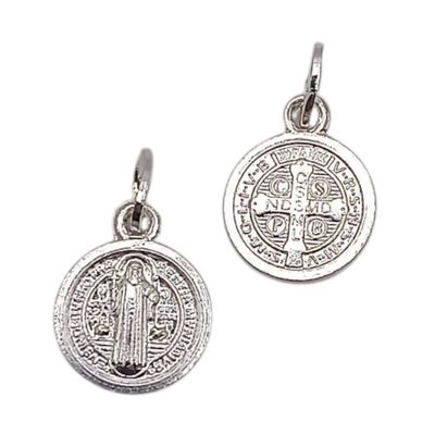 DIJE SAN BENITO 1 CM PLATA .925