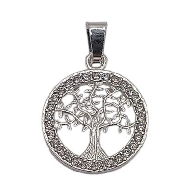 DIJE ARBOL DE LA VIDA 2 CM  PLATA .925