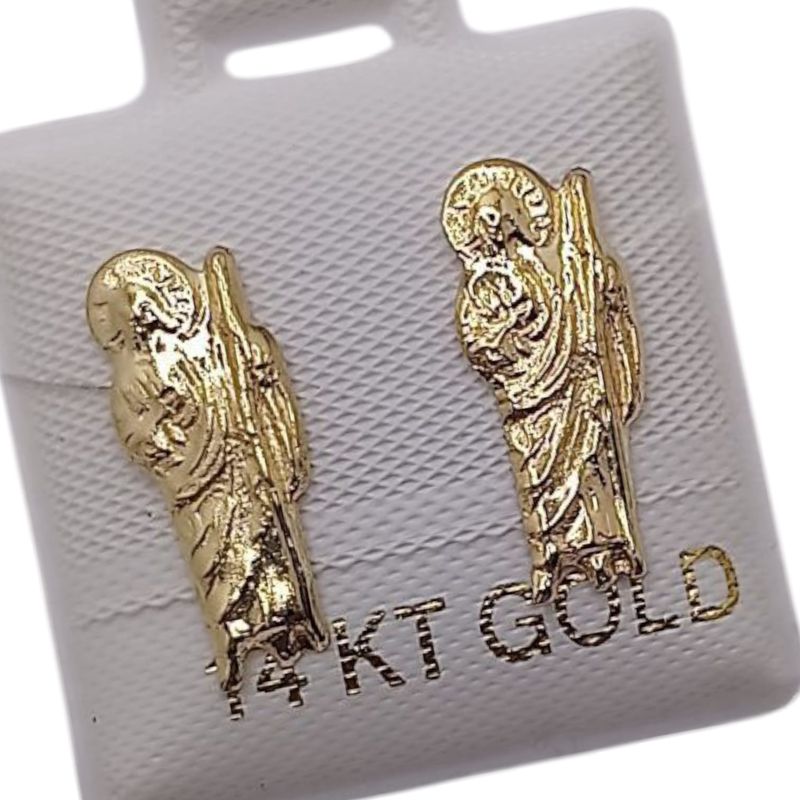 BROQUEL SAN JUDAS GRANDE ORO 14K