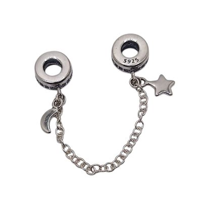 DIJE PARA PULSER ESTRELLA/LUNA  PLATA .925