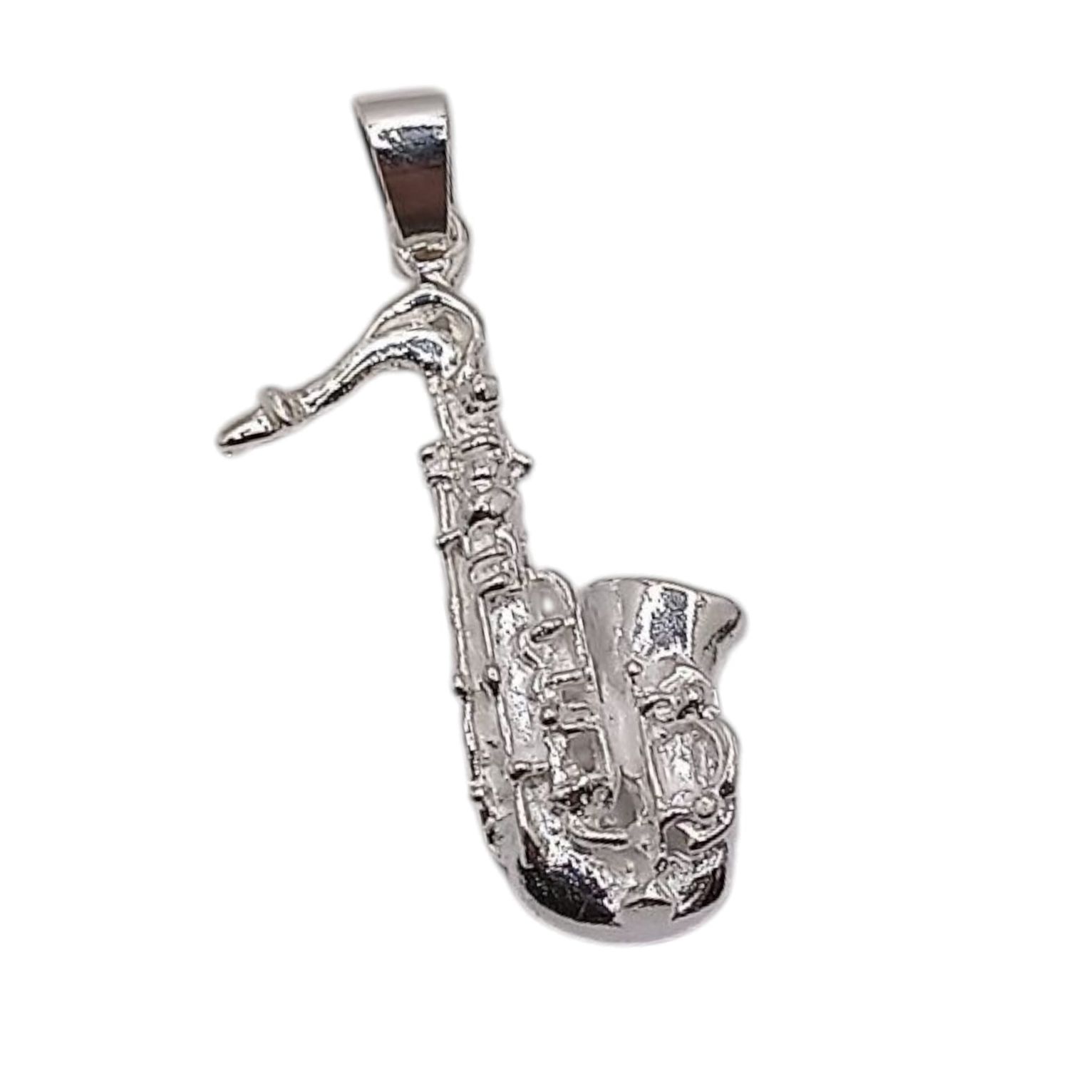 DIJE SAX  3 CM  PLATA .925
