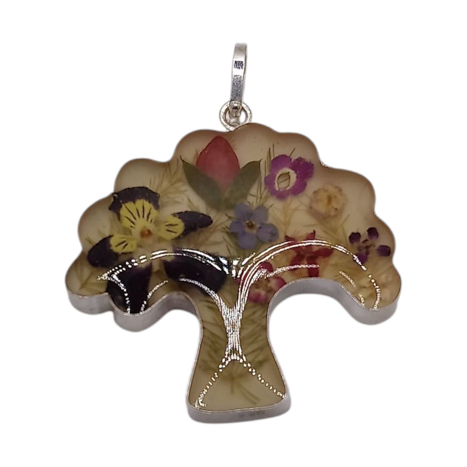 DIJE ARBOL NATURALEZA MUERTA 3.5 CM, PLATA .925