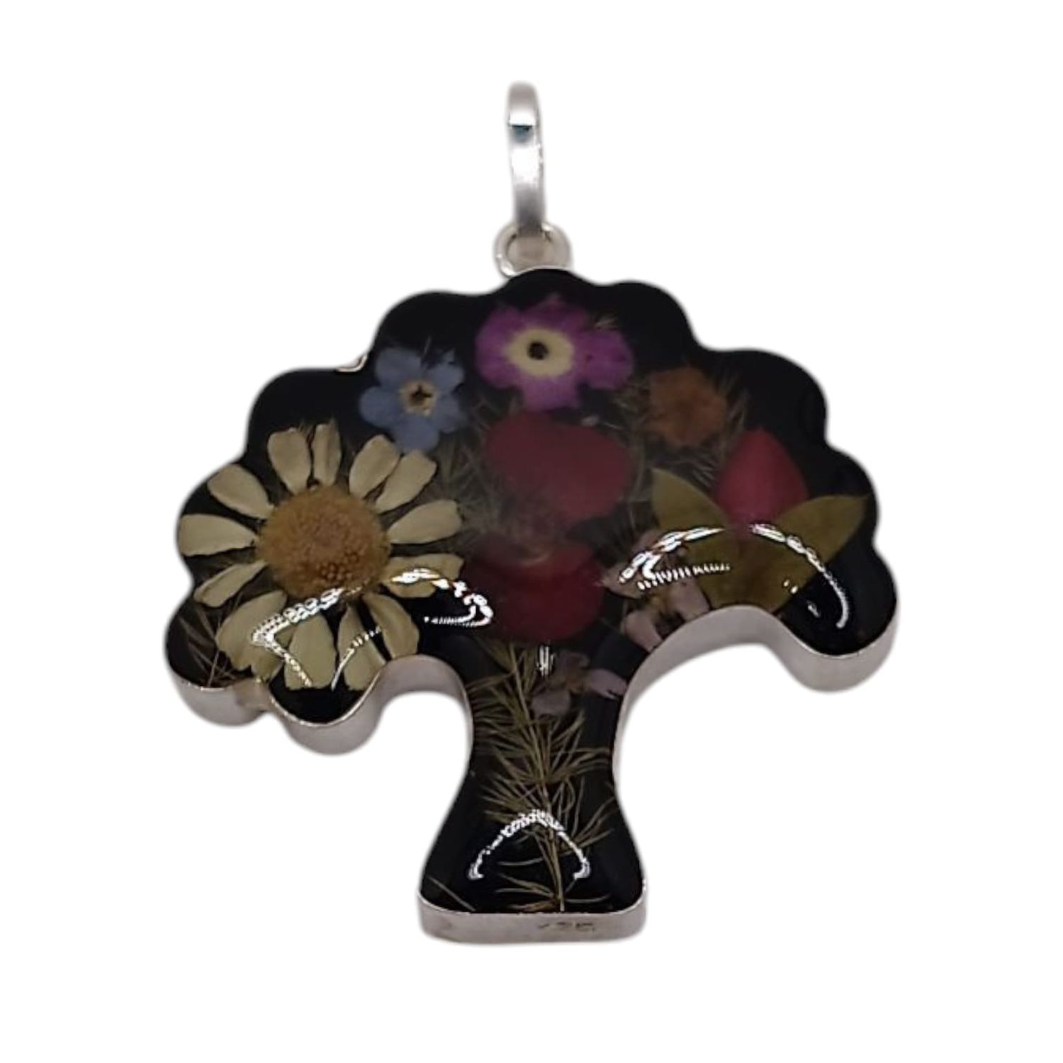 DIJE ARBOL NATURALEZA MUERTA  3.5 CM, PLATA .925