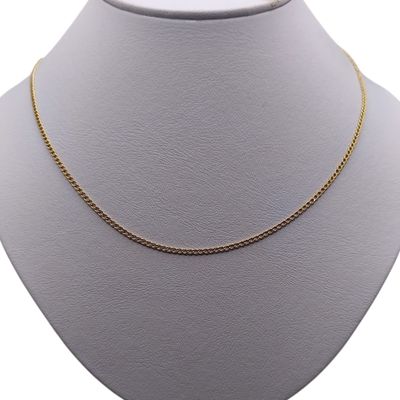 CADENA CUBANA 2 MM 18&quot;, ORO 14K