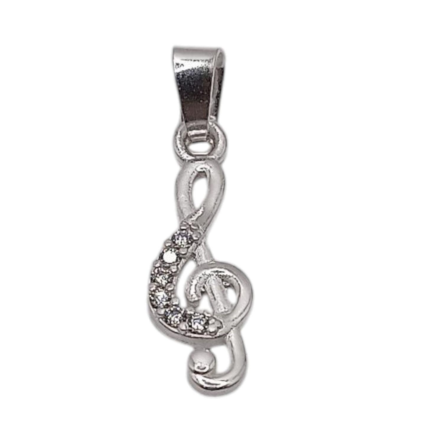 DIJE NOTA MUSICAL 2 CM PLATA .925