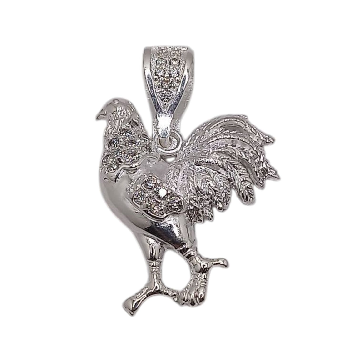 DIJE GALLITO 3  CM  PLATA .925