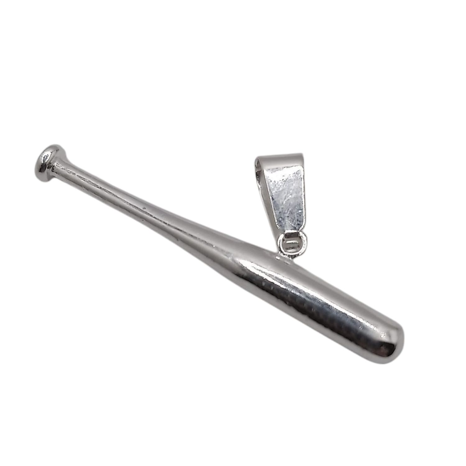DIJE BAT DE BASE 4 CM PLATA .925