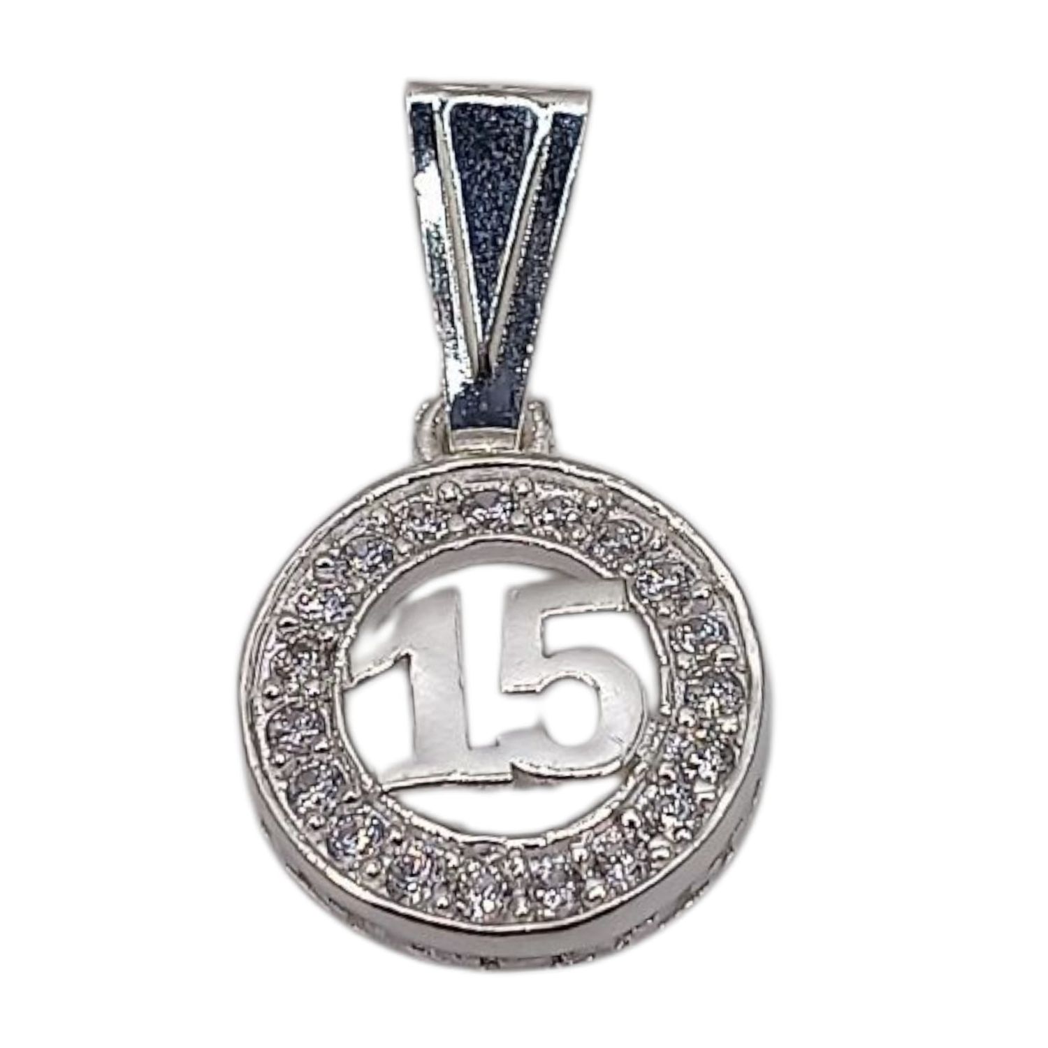 DIJE XV AÑOS  2 CM PLATA .925