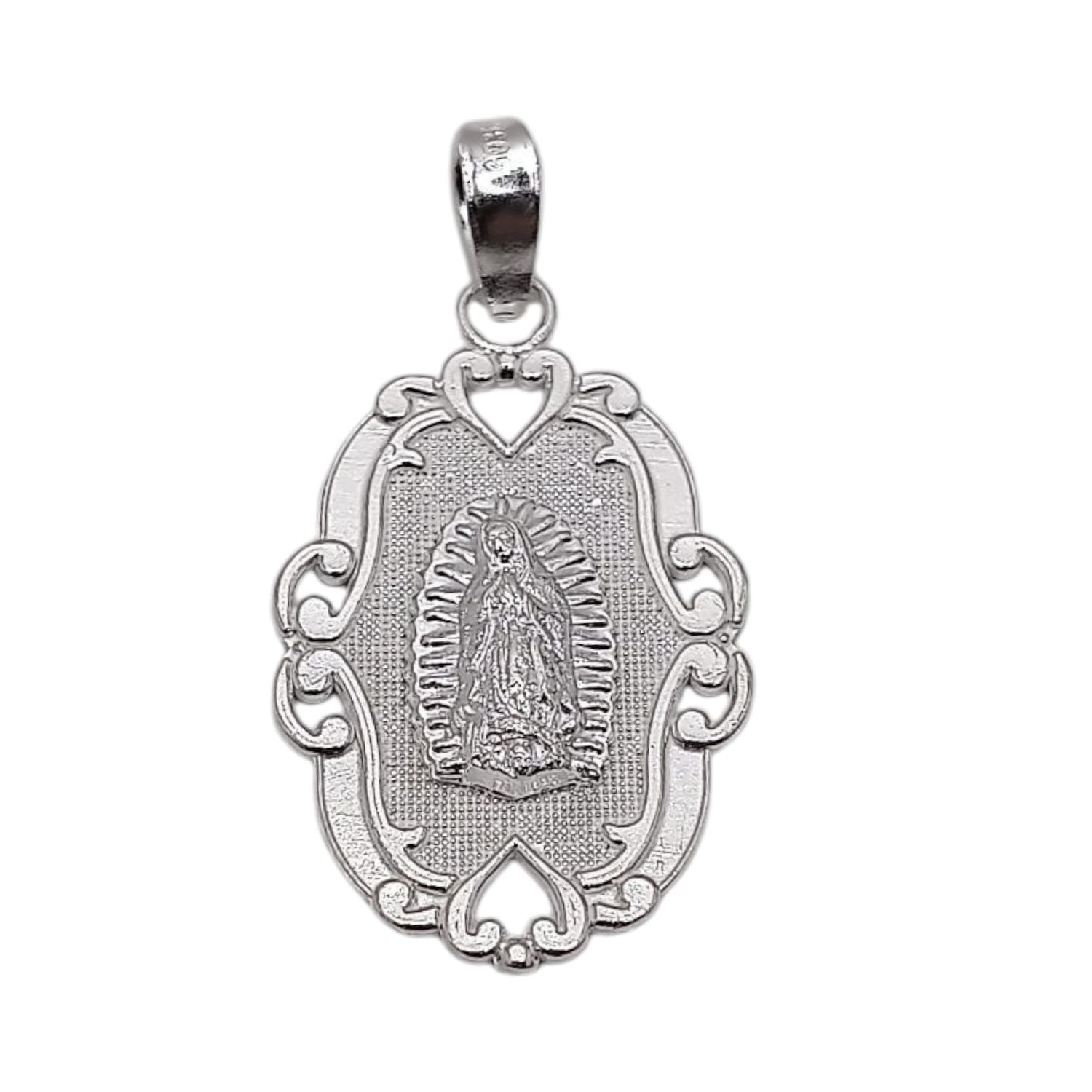 DIJE VIRGEN GPE 2.5 CM  PLATA .925
