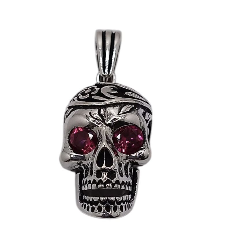 DIJE CALAVER MANDIBULA MOVIBLE OJO CZ ROJA