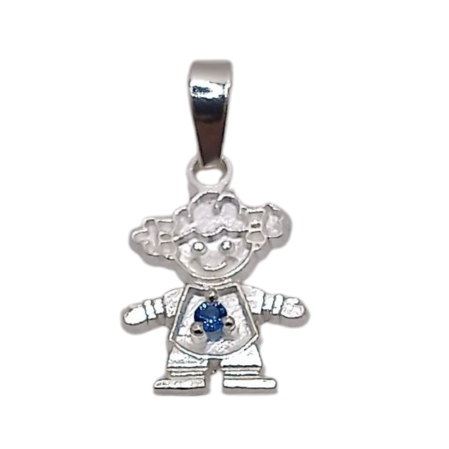 DIJE NIÑA MES DE DICIEMBRE 1.8 CM, PLATA .925