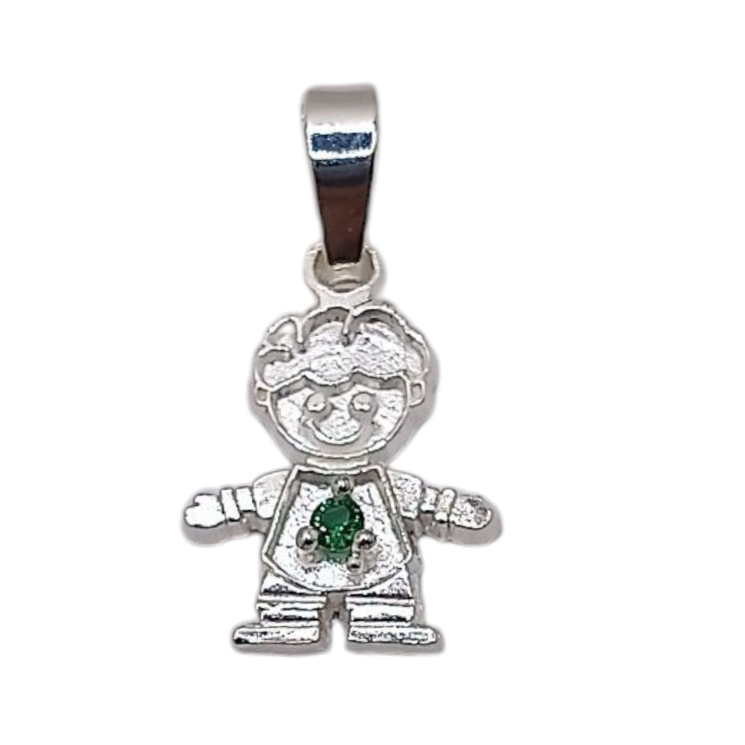 DIJE NIÑO MES DE MAYO 1.8 CM PLATA .925