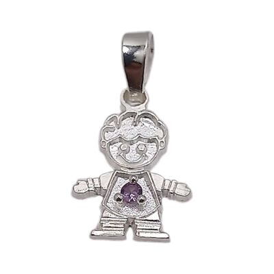 DIJE NIÑO MES DE JUNIO 1.8 CM  PLATA .925