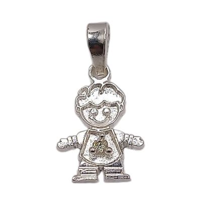 DIJE NIÑO MES DE NOVIEMBRE . 1.8  CM   PLATA .925