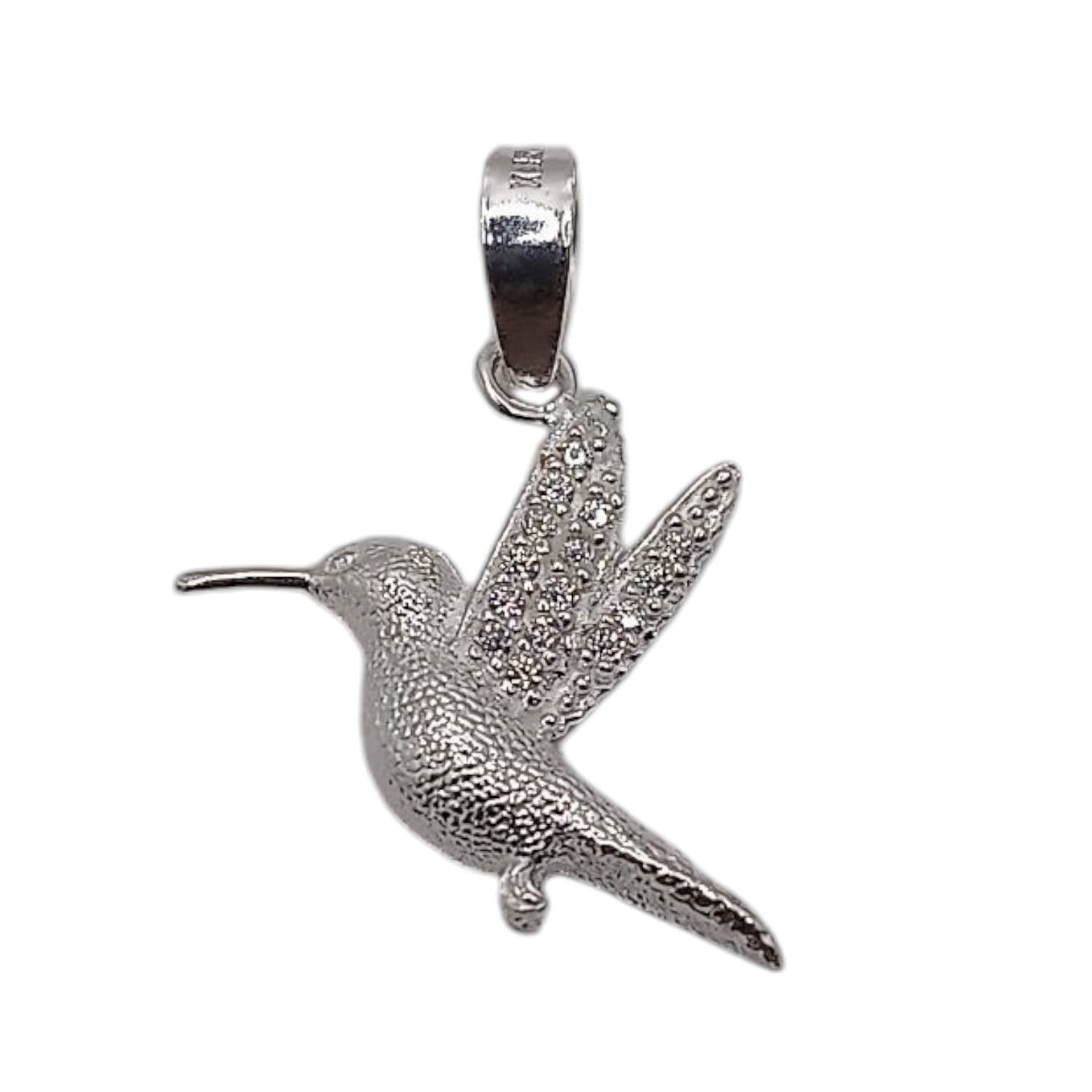 DIJE  COLIBRI 2 CM PLATA .925