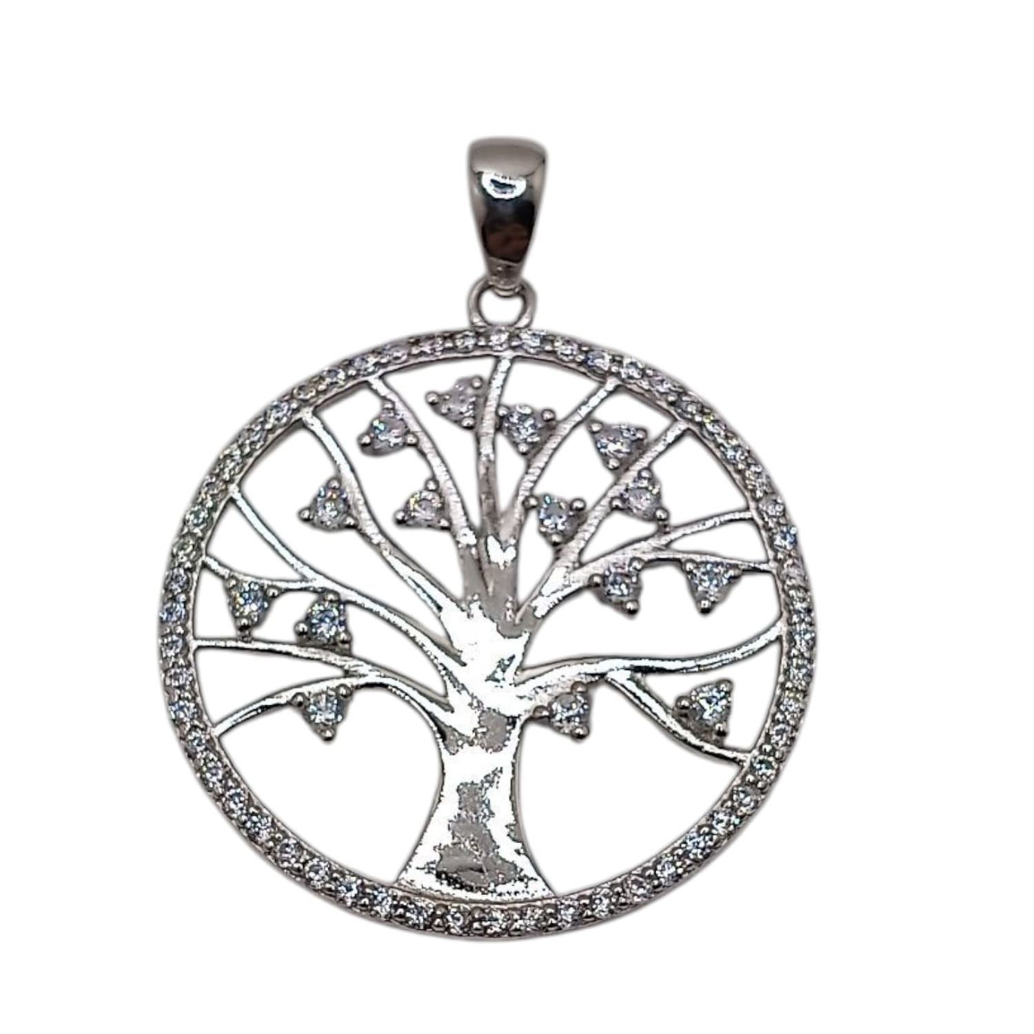 DIJE ARBOL DE LA VIDA 3.5 CM PLATA .925