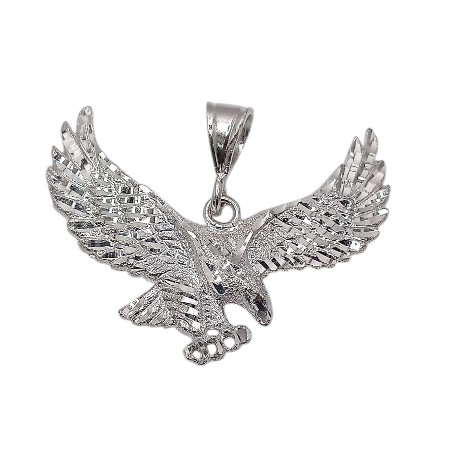 DIJE AGUILA REAL 6 CM ANCHO PLATA .925