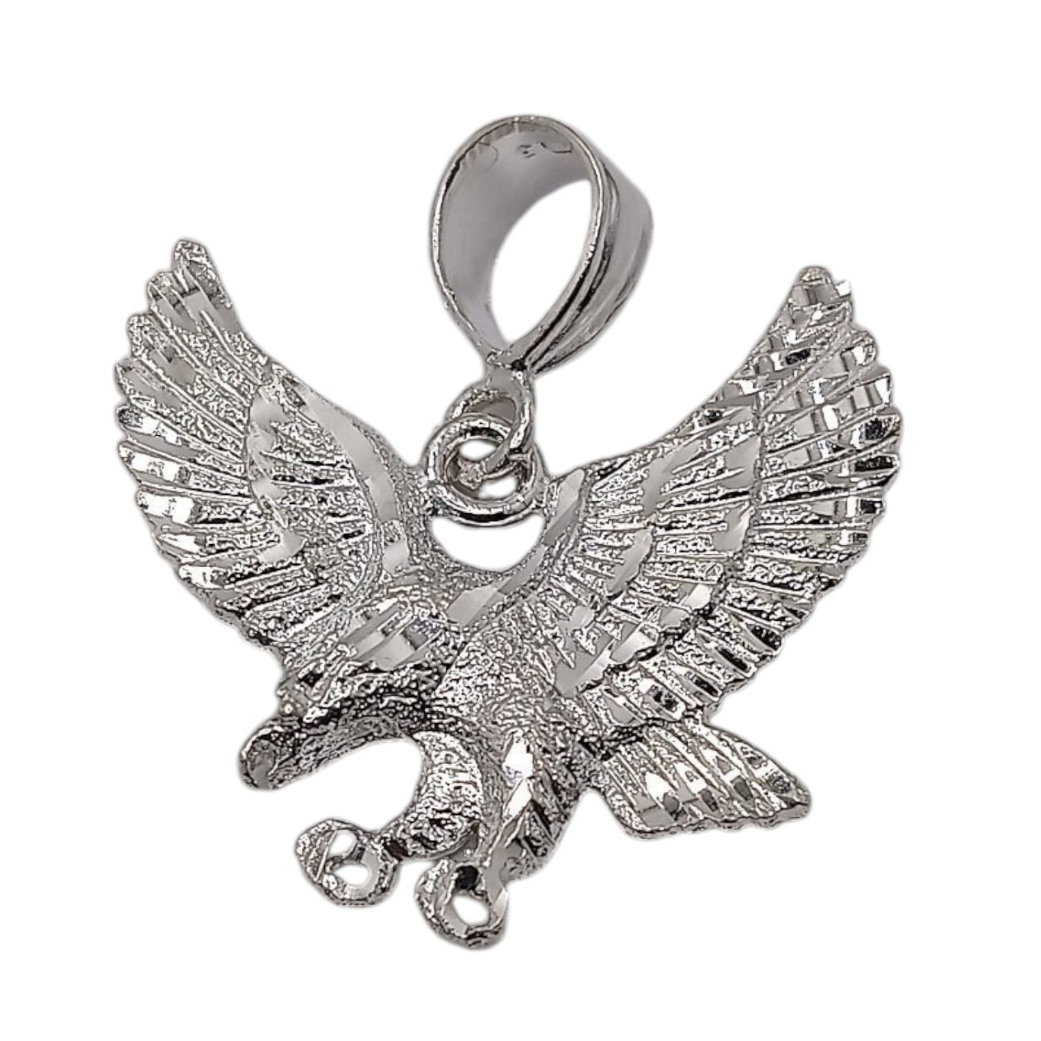 DIJE AGUILA 4 CM LARGO POR 3.5 CM ANCHO, PLATA .925