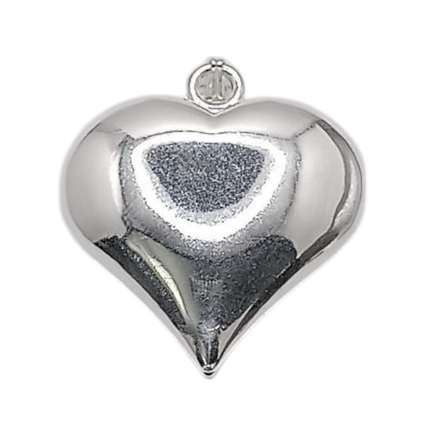 DIJE CORAZON HUECO 4.5 CM PLATA .925