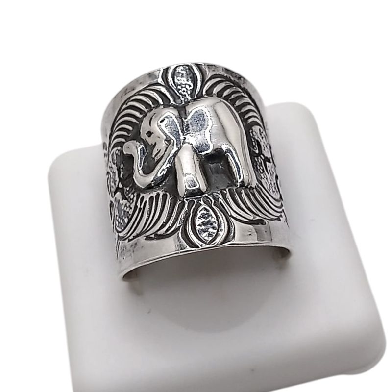 ANILLO OXY ELEFANTE # 7  PLATA .925