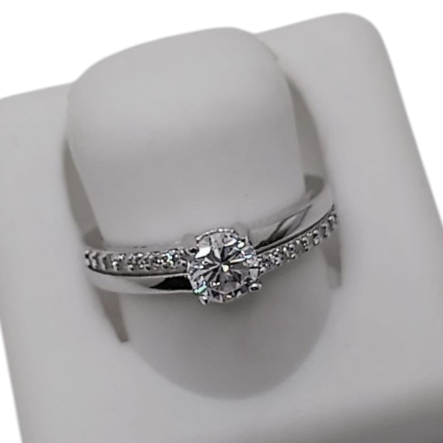 ANILLO SOLITARIO CON MINI CZ VARIAS MEDIDAS VARIAS MEDIDAS PLATA .925
