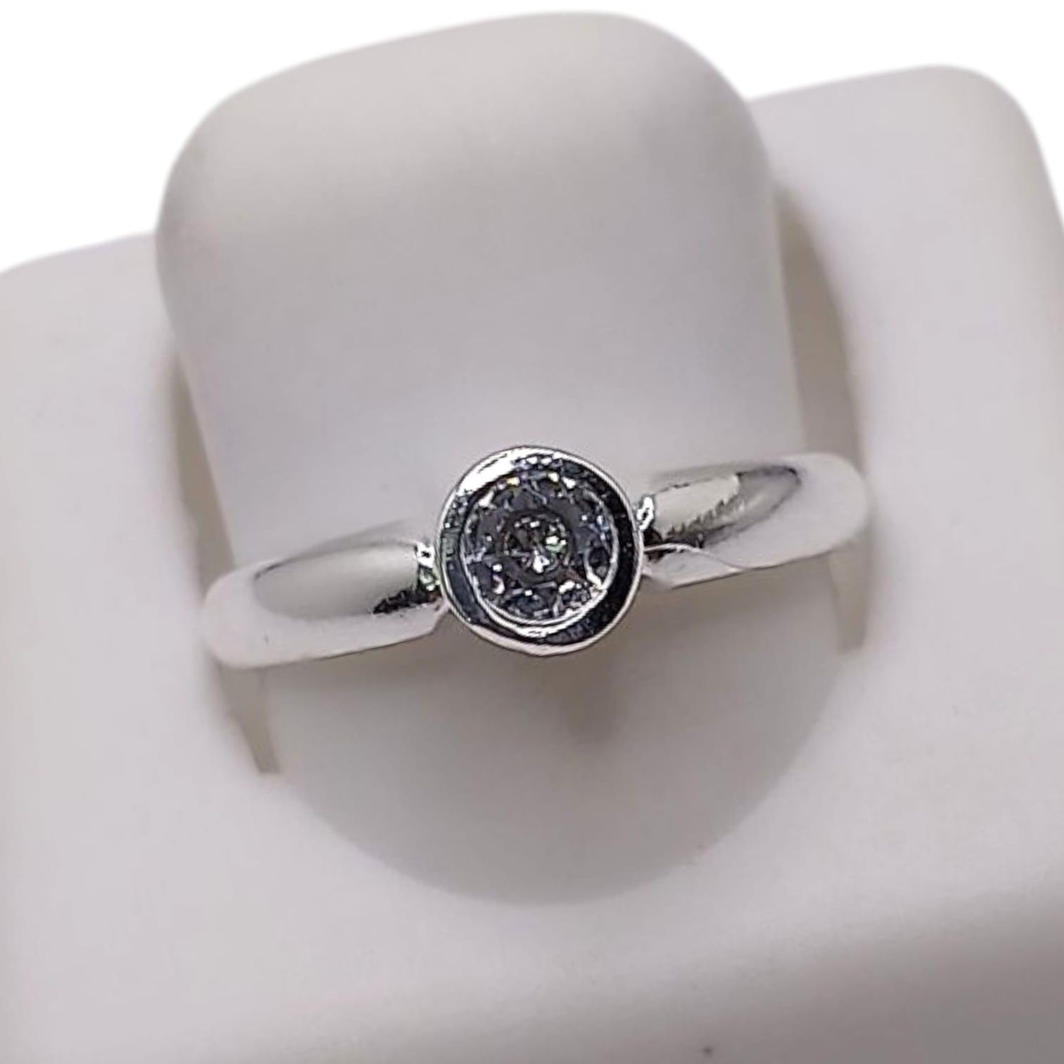 ANILLO SOLITARIO CZ VARIAS MEDIDAS PLATA .925