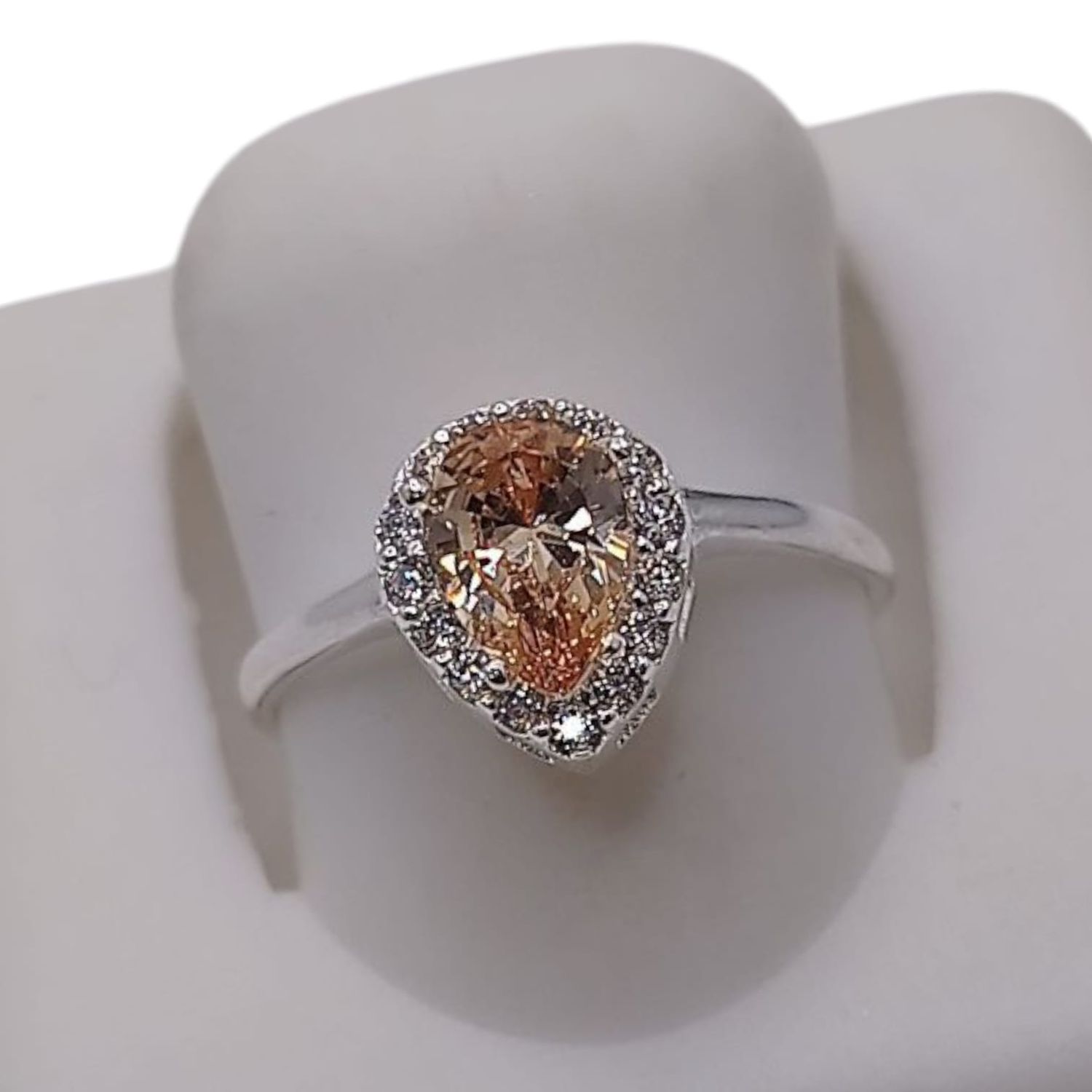 ANILLO GOTA AMBAR # 5.5 PLATA .925