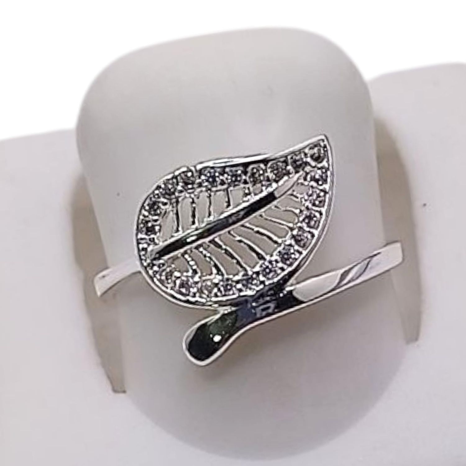 ANILLO HOJA ESPIRITUAL PLATA .925