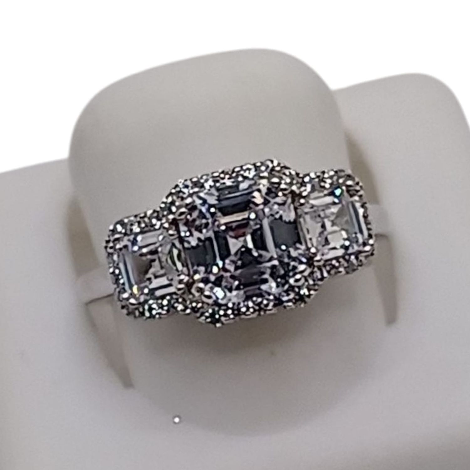 ANILLO FANCY CON CZ VARIAS MEDIDAS PLATA .925