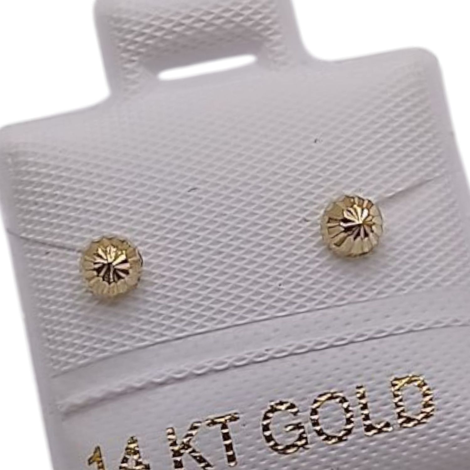 BROQUEL HONGO DIMANATADO 3.5mm ORO 14K