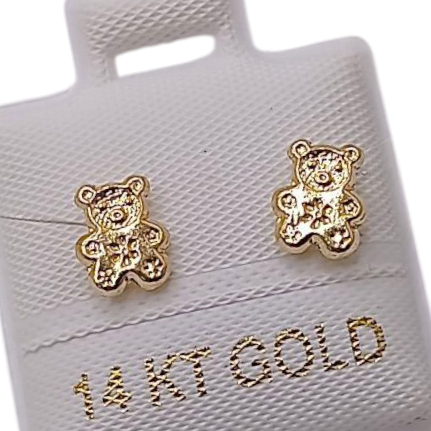 BROQUEL OSITO PELUCHE  BROCHE BOLITA ORO 14K