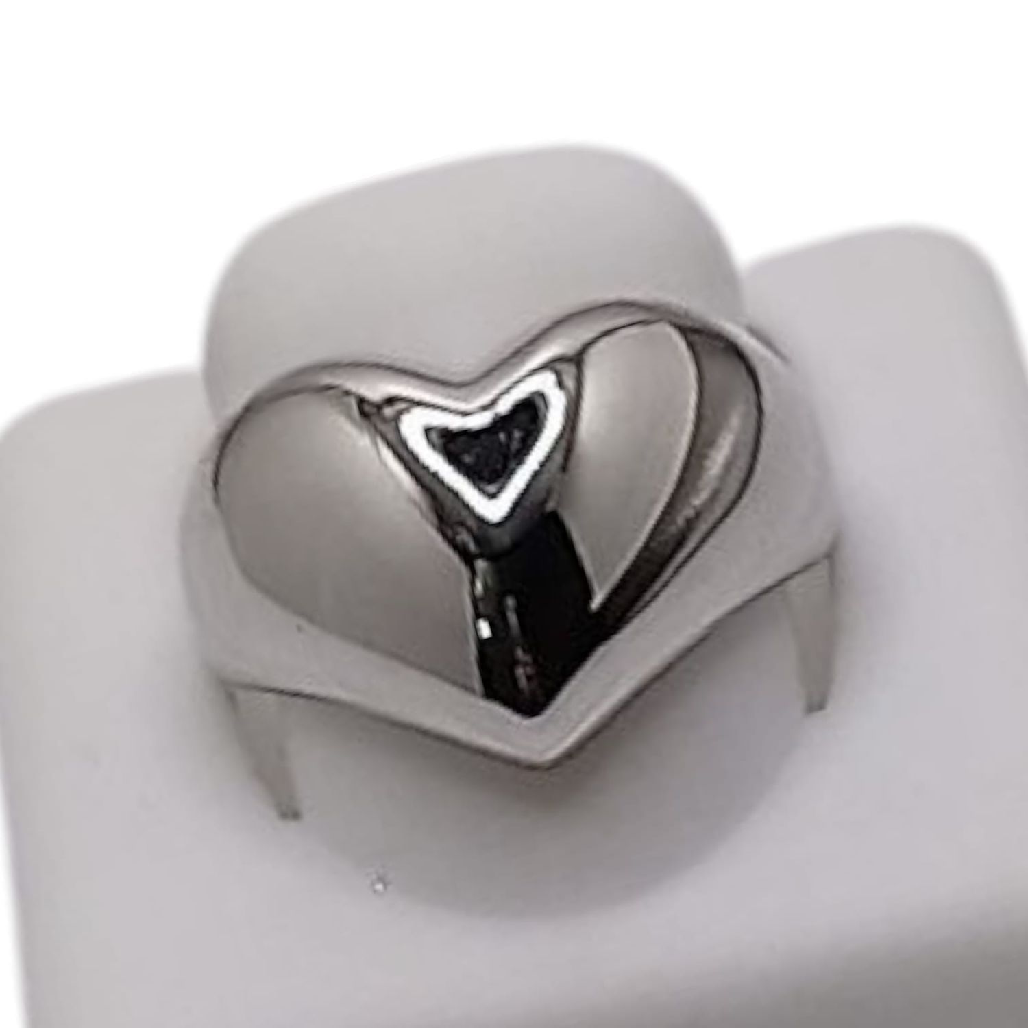 ANILLO CORAZON AJUSTABLE, PLATA .925