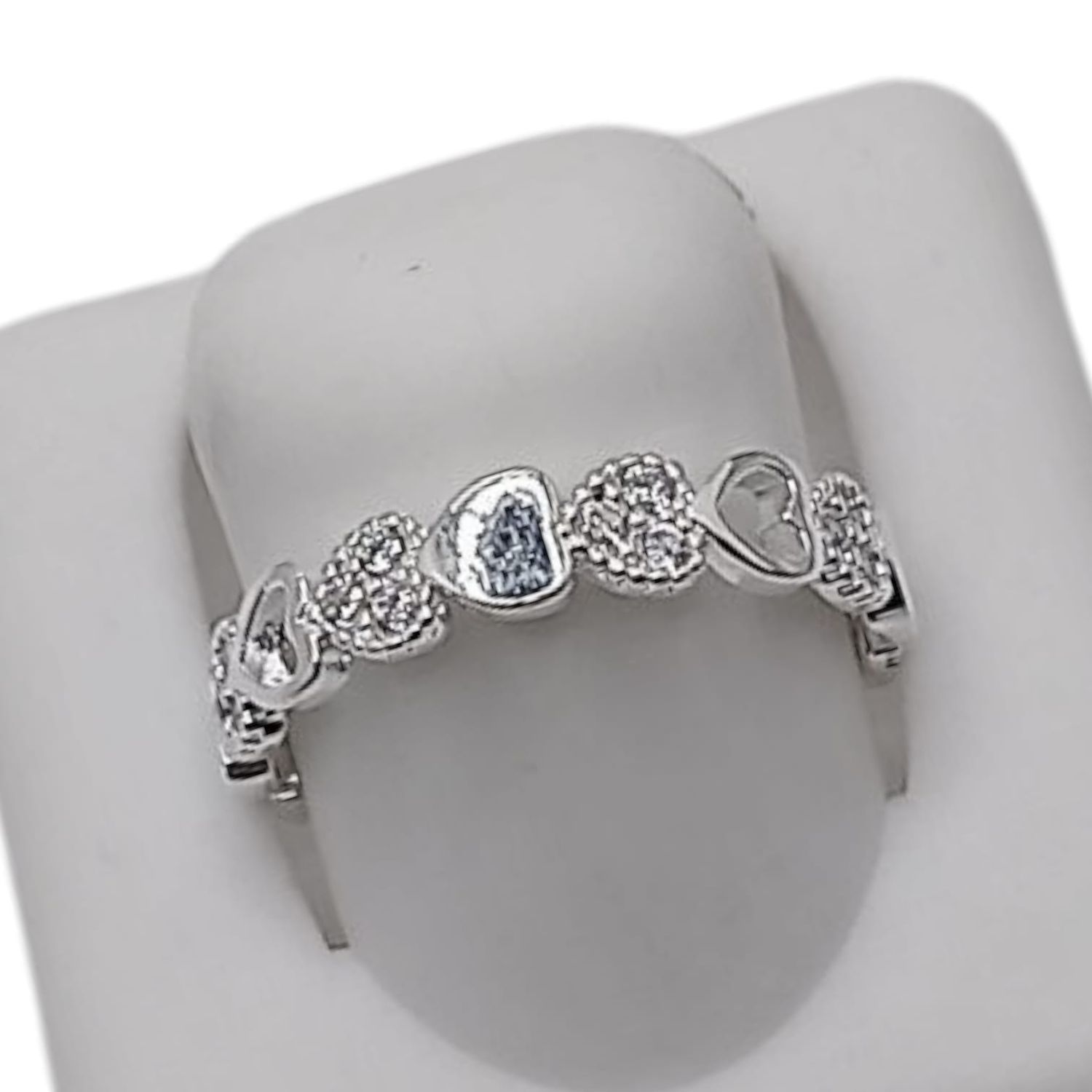 ANILLO CORAZONES VARIAS MEDIDAS PLATA .925