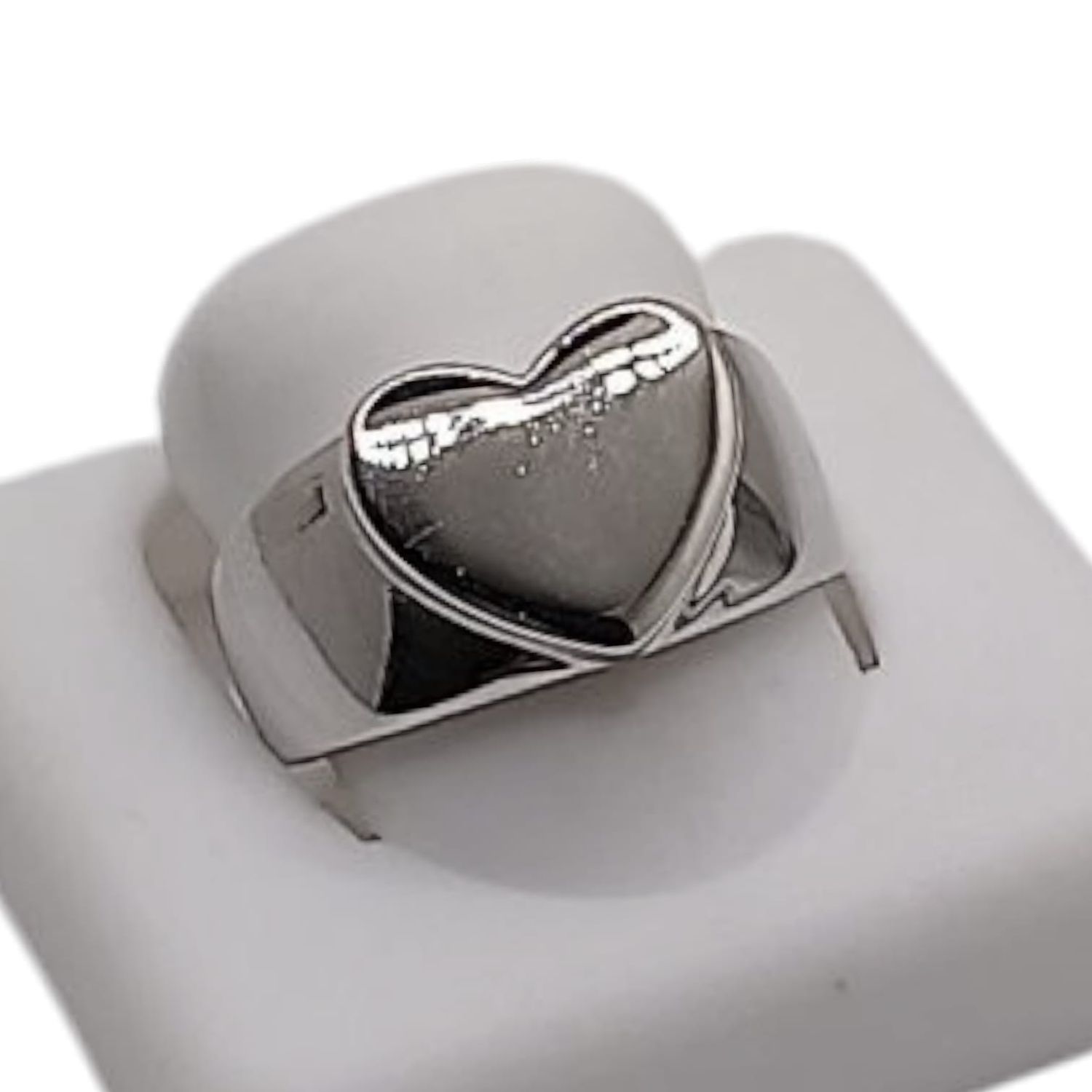 ANILLO CORAZON # 6.5 AJUSTABLE, PLATA .925