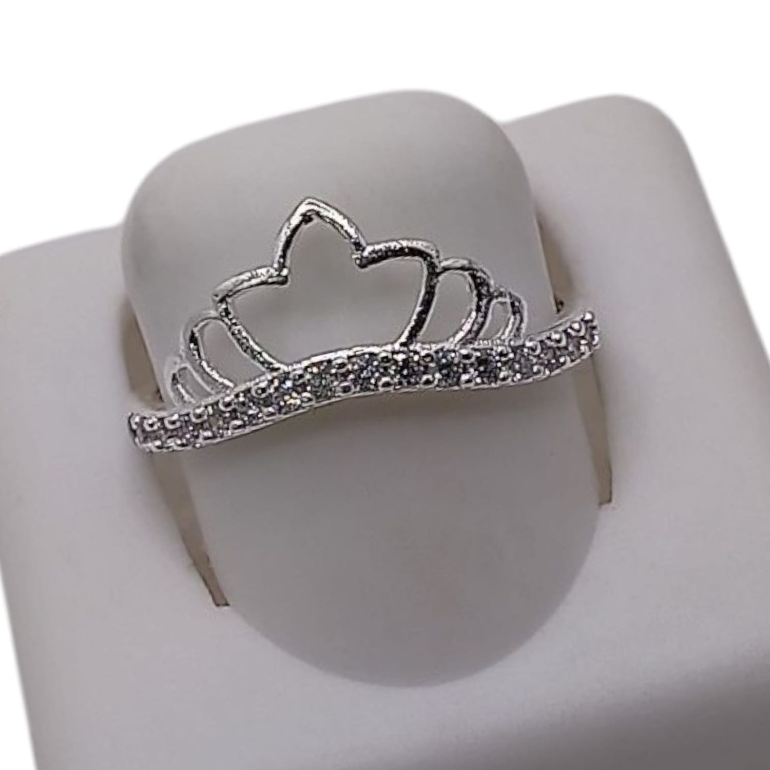 ANILLO CORONA VARIAS MEDIDAS PLATA .925