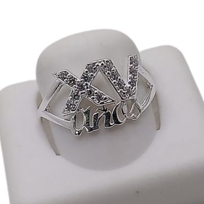 ANILLO XV AÑOS CON CZ VARIAS MEDIDAS  PLATA .925