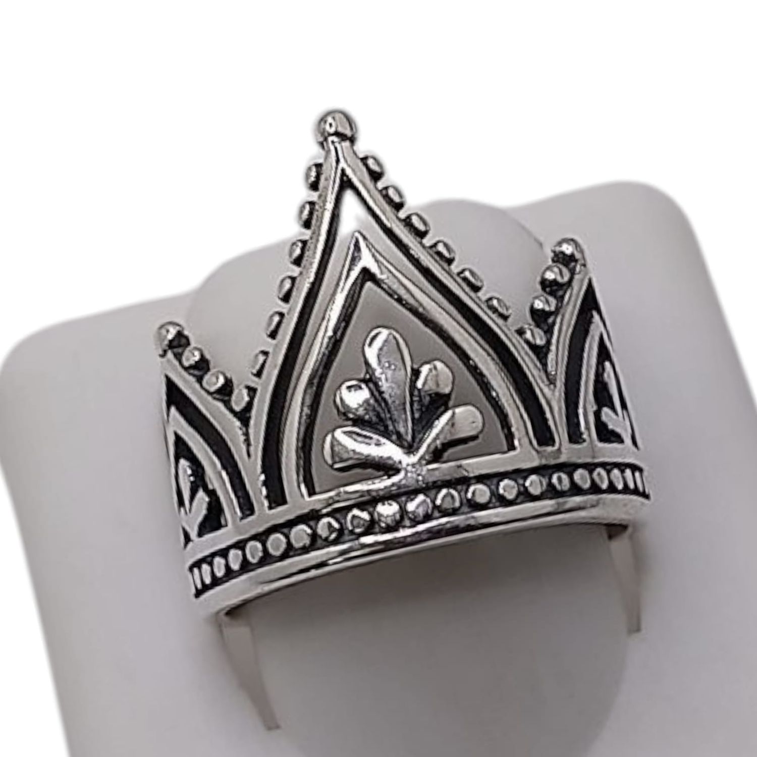 ANILLO CORONA VARIAS MEDIDAS PLATA .925
