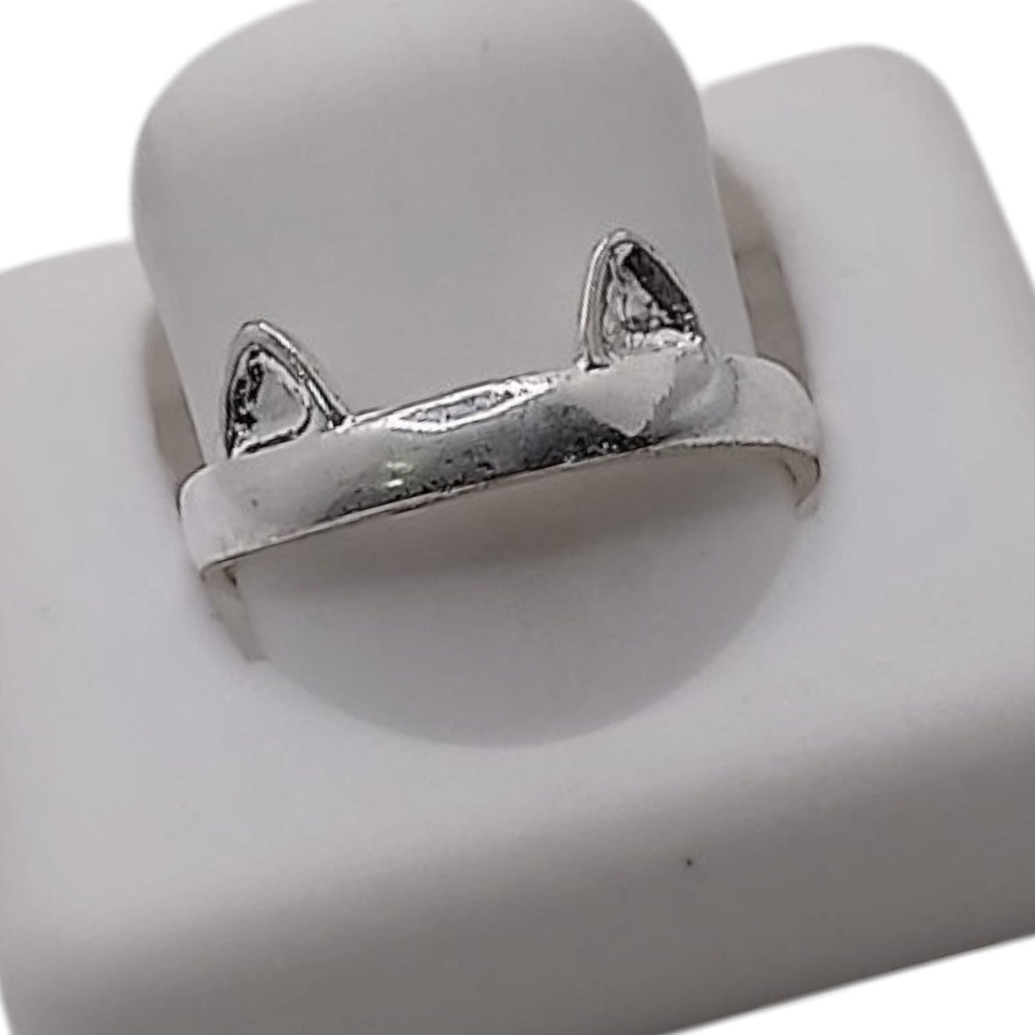 ANILLO AJUSTABLE OREJITAS  PLATA .925
