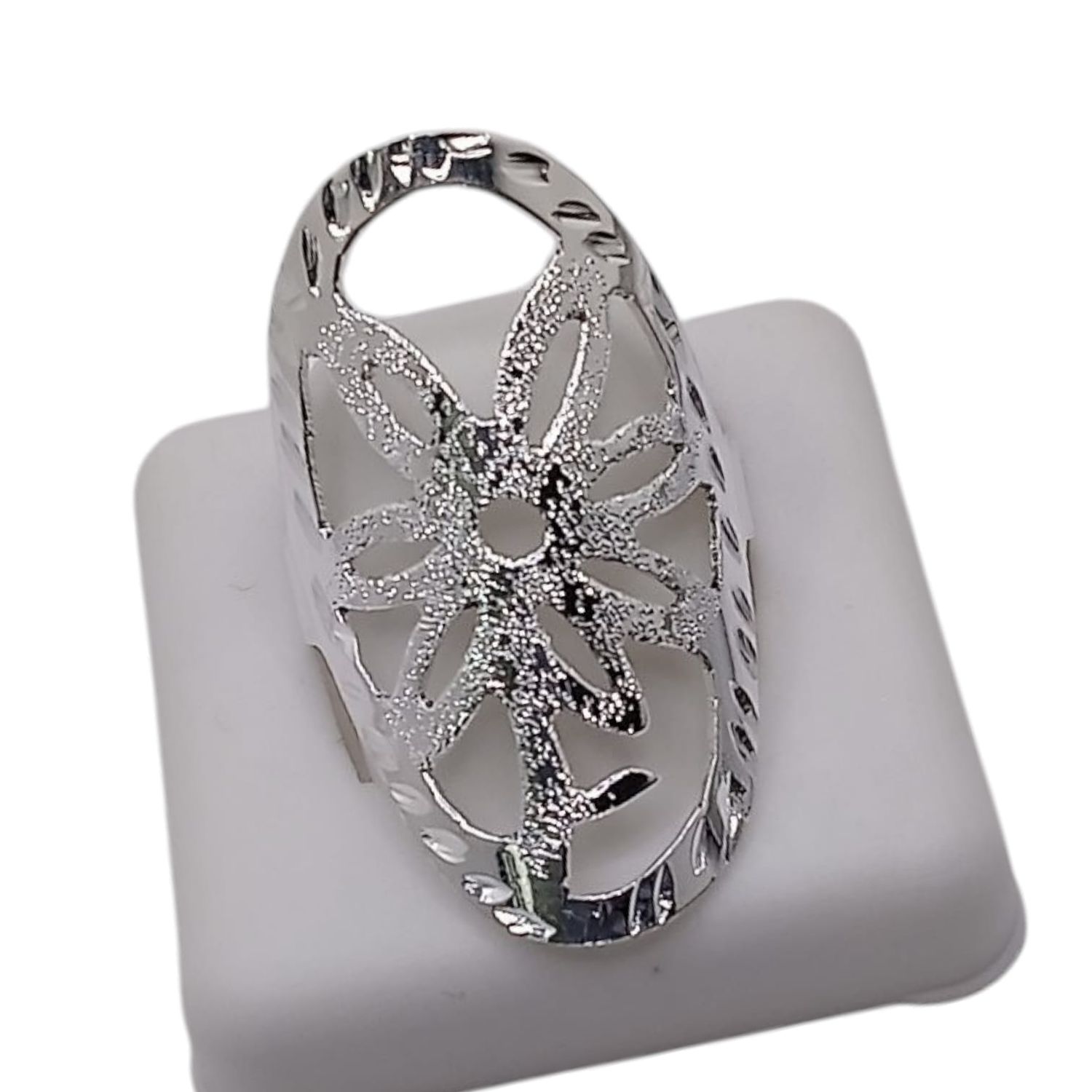 ANILLO FLOR VARIAS MEDIDAS PLATA .925