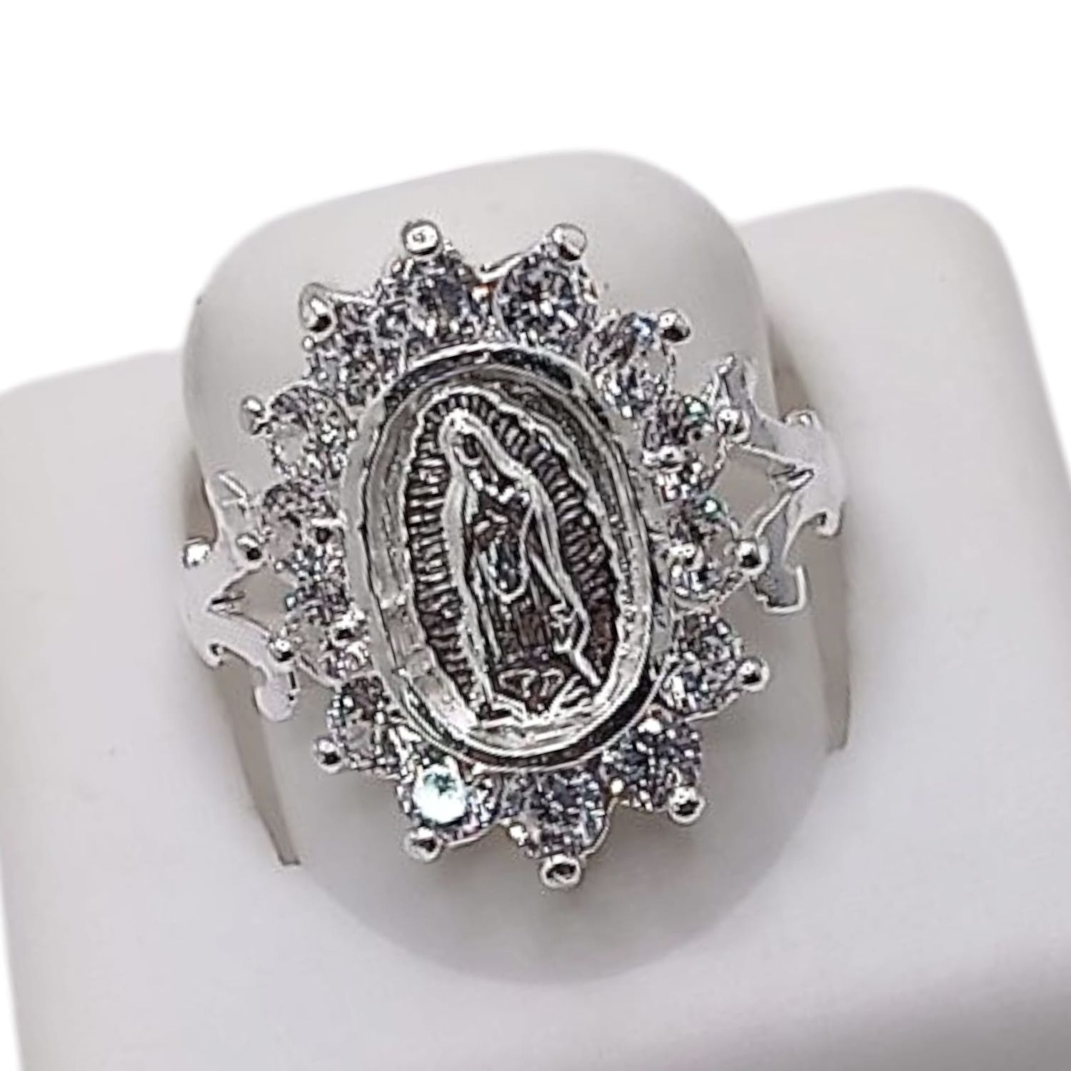 ANILLO VIRGEN DE GPECZ BCA, VARIAS MEDIDAS  PLATA .925