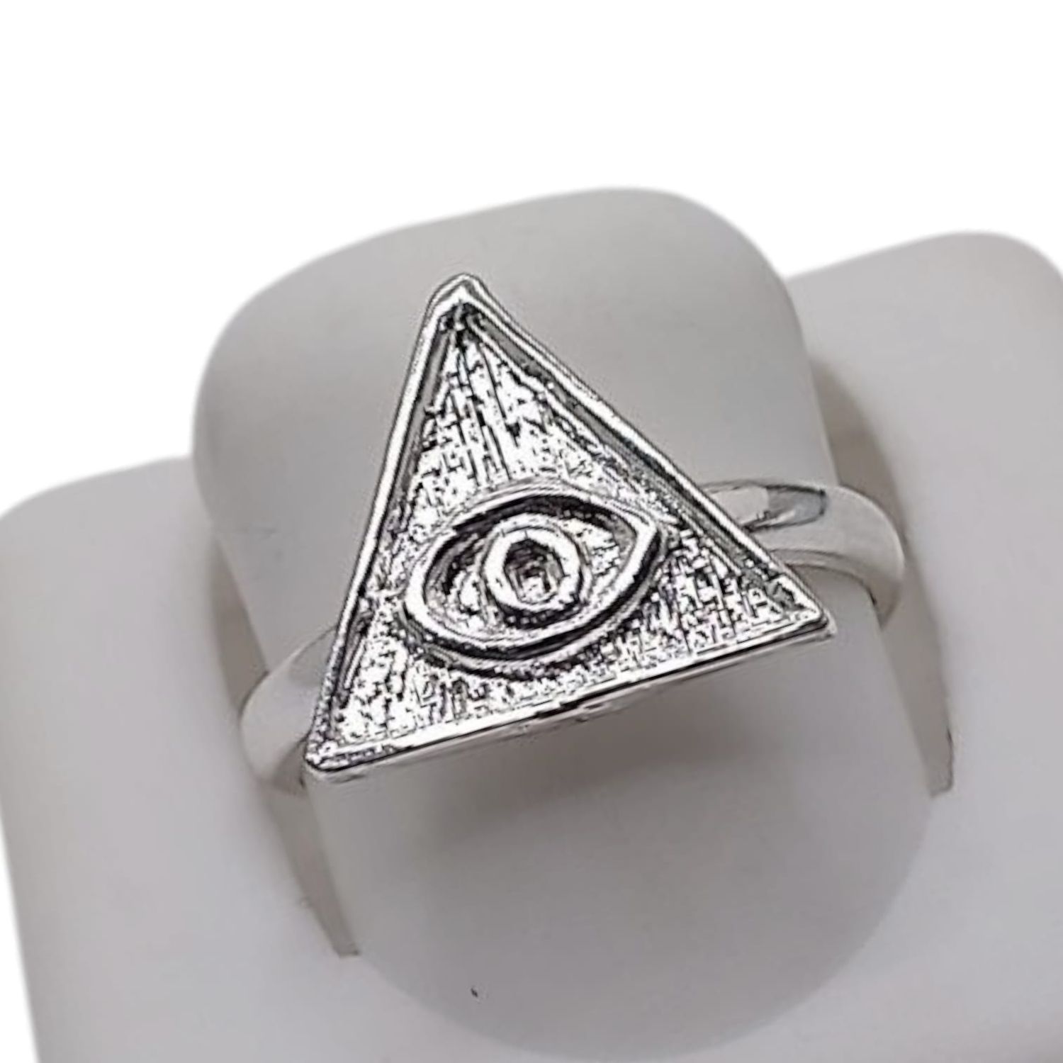 ANILLO OJO DE DIOS AJUSTABLE   PLATA .925
