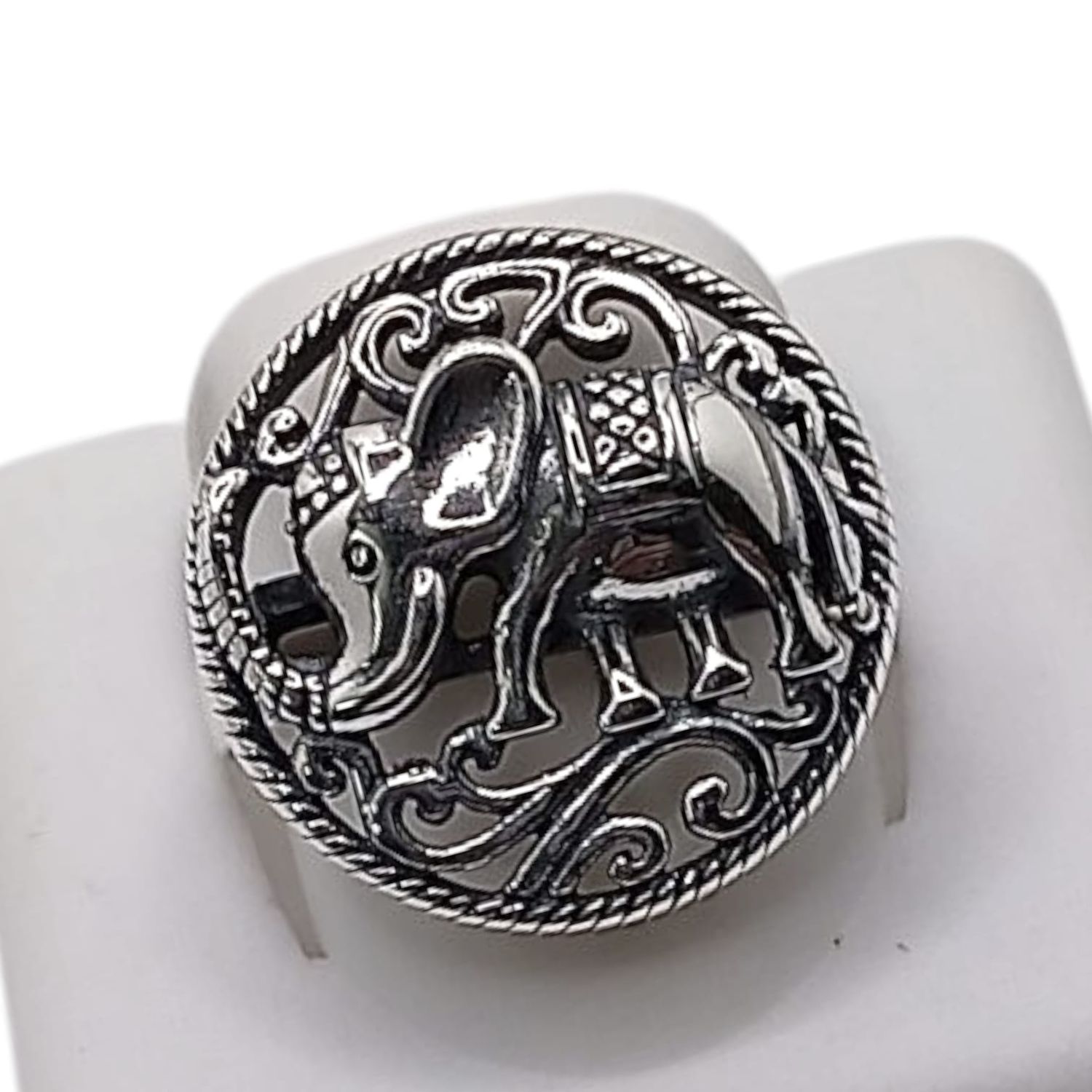 ANILLO OXI ELEFANTE # 8 PLATA .925